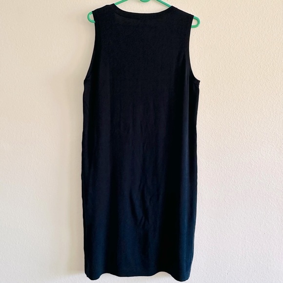 NWOT J. Crew Women's Navy Blue knit Sleeveless Dress size M - Picture 2 of 5